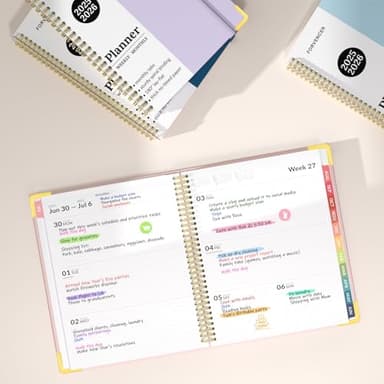 Academic Planner 2025-2026, Forvencer July 2025-June 2026 Weekly and Monthly Calendar Planner, 8.5" X 11", Hardcover Teacher School Supplies, Daily Agenda Book with Inner Pocket, Cute Office Home Notebook College Student Classroom Organizer with Tabs, A4, Navy Blue - Image 7