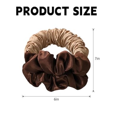 2 Pack Heatless Hair Curler Overnight to Sleep In,Heatless Curling Scrunchie for Women Soft Silk Lazy Rollers Headband for Long Hair Overnight.(Brouwn+Brown Leopard) - Image 3
