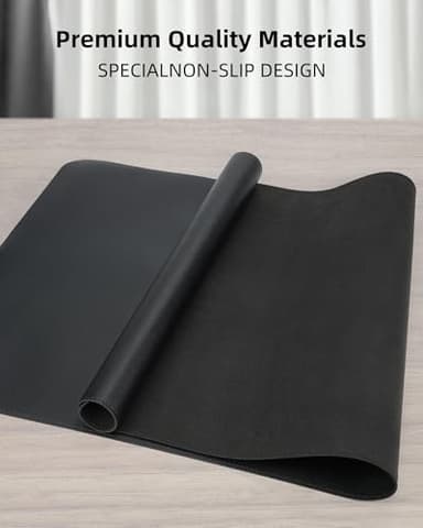 Large Desk Mat 55"x24" - Premium Non-Slip Desk Pad, Waterproof and Scratch-Resistant Office Desk Protector, Large Desk pad Workspace Mat for Home and Office(Black) - Image 4