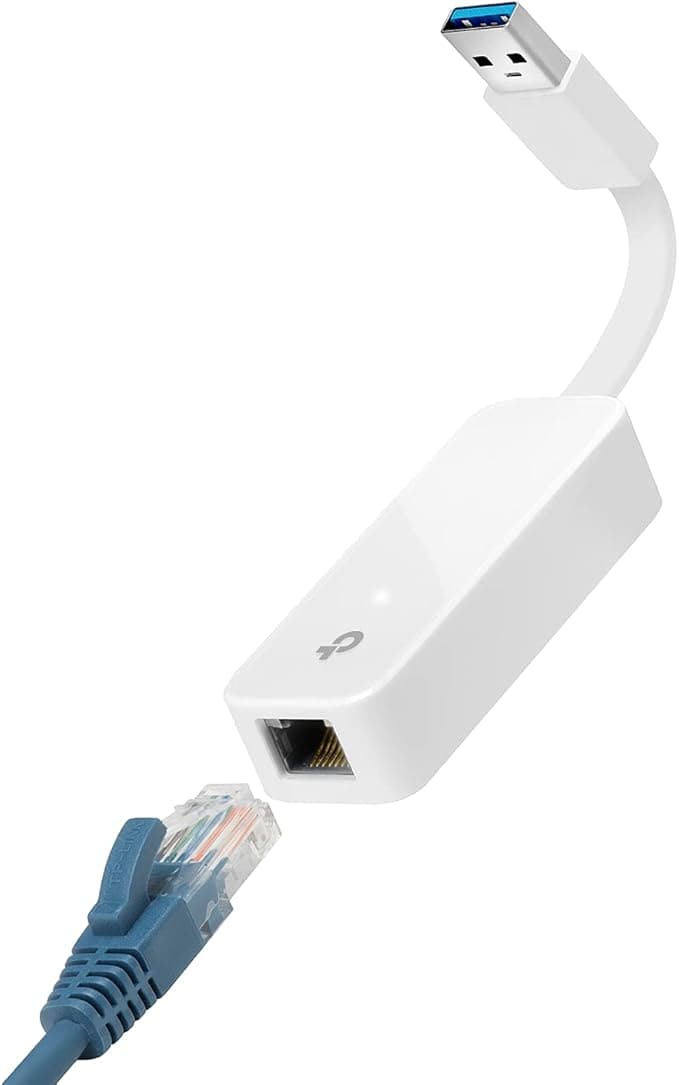 TP-Link USB to Ethernet Adapter, Foldable USB 3.0 to 10/100/1000 Gigabit Ethernet LAN Network Adapter, Support Windows 11/10/8.1/8/7/Vista/XP for Desktop Laptop Apple MacBook Linux (UE300 - Image 1