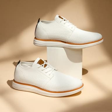 Bruno Marc Men's CoolFlex Breeze Mesh Sneakers Oxfords Lace-Up Lightweight Casual Walking Shoes,Size 12,01 White,Grand - Image 9