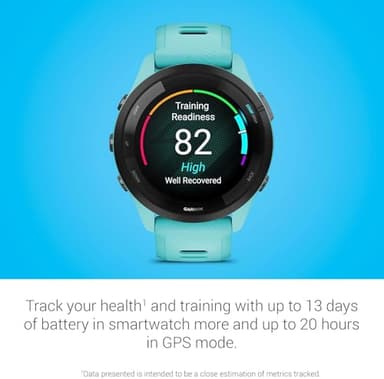 Garmin Forerunner 265 Running Smartwatch, Colorful AMOLED Display, Training Metrics and Recovery Insights, Aqua and Black (Renewed) - Image 4