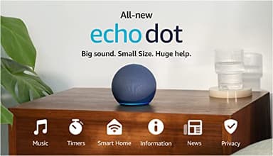 Amazon Echo Dot (newest model), Vibrant sounding Alexa speaker, Great for bedrooms, dining rooms and offices, Deep Sea Blue - Image 13