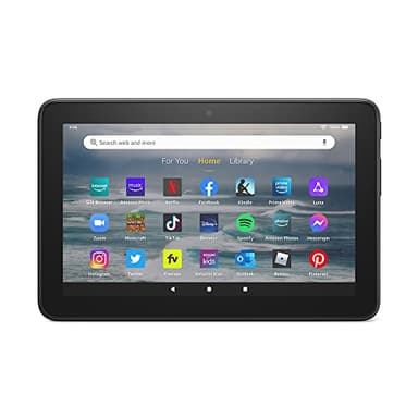Like-New Amazon Fire 7 tablet (newest model) 7” display, read and watch, under $60 with 10-hour battery life, 16 GB, Denim - Image 1