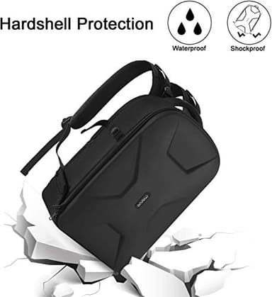 MOSISO Camera Backpack,DSLR/SLR/Mirrorless Photography Camera Bag Full Open Waterproof Hardshell Bag with Insert&Tripod Holder&Laptop Compartment Compatible with Canon/Nikon/Sony, Black - Image 3