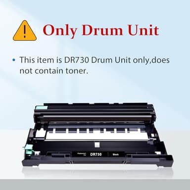 myCartridge Compatible DR730 Drum Unit Replacement for Brother DR-730 DR730 DR 730 to Compatible with MFC-L2710DW MFC-L2750DW HL-L2370DW HL-L2395DW DCP-L2550DW HL-L2350DW Printer (2 Drum, NOT Toner) - Image 2