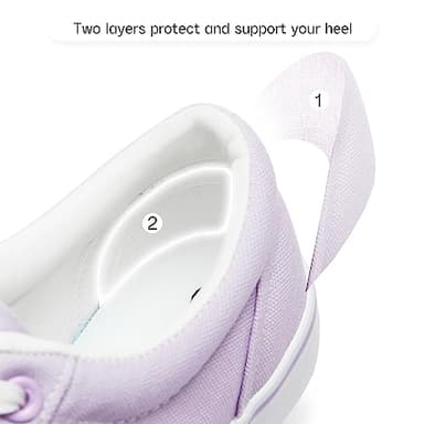 Shupua Canvas Shoes for Women White Canvas Sneakers Womens Casual Shoes Low Top Black Comfortable Tennis Sneakers (Purple.us9) - Image 4