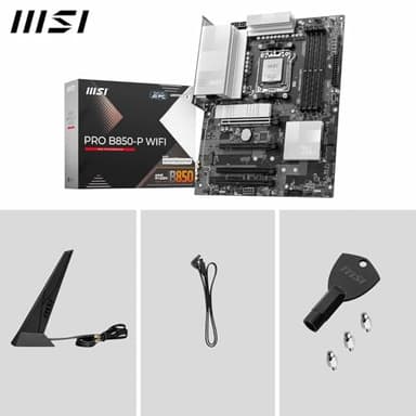 Micro Center AMD Ryzen 5 9600X CPU Processor with MSI PRO B850-P WiFi Motherboard (ATX, AM5, DDR5, PCIe 5.0, M.2 Gen5, Wi-Fi 7, 5G LAN) - Image 6