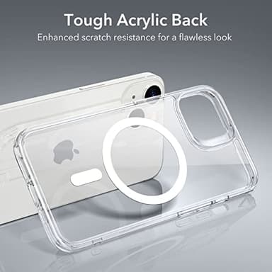 ESR for iPhone 14/iPhone 13 Case, Compatible with MagSafe, Classic Hybrid Magnetic Mobile Phone Case iPhone 14/13 Case, Military Standard, Drop Protection, Clear - Image 6