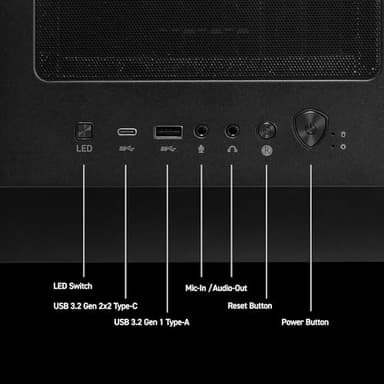 MSI Codex Z2 Gaming Desktop: AMD R7-8700F, GeForce RTX 5070, 32GB DDR5, 2TB m.2 NVMe SSD, USB Type-C, VR-Ready, Windows 11 Home : A8NVP-436US - Image 6