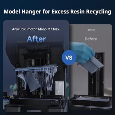 ANYCUBIC Photon Mono M7 MAX Resin 3D Printer, 13.6’’ 7K Large Resin Printer with COB LighTurbo 3.0, Flip-Open Cover Design, Intelligent-Assist Printing, Print Size 11.8'' x 11.7'' x 6.5'' - Image 7