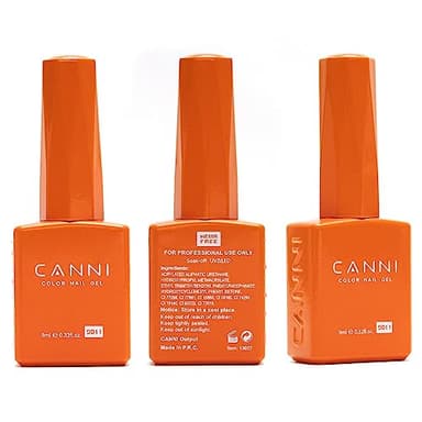 CANNI 2Pcs Hema-Free Black White Gel Nail Polish Set- Black and White Gel Polish Kit, Soak Off LED Nail Gel Manicure Kit DIY at Home Salon Gifts for Women Girls - Image 7