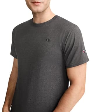 Champion mens Classic Jersey Tee Shirt, Granite Heather, X-Large US - Image 6