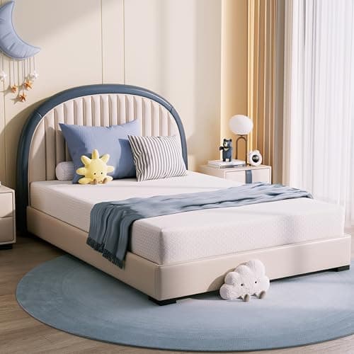 Gelsea 8 Inch Twin Mattress for Kids, Twin Size for Bunk Bed and Trundle, Cooling Gel Memory Foam for Adults and Toddler, Fiberglass Free Mattress in a Box, Foam Made in USA, CertiPUR-US Certified - Image 1