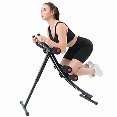 Fitlaya Fitness Core & Abdominal Trainers AB Workout Machine Home Gym Strength Training Ab Cruncher Foldable Fitness Equipment (red01) - Image 6