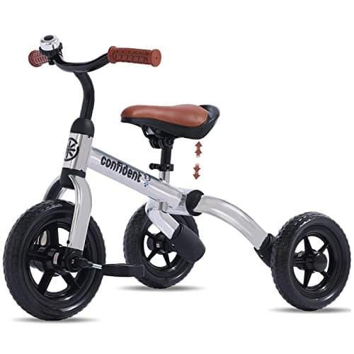 YGJT 3 in 1 Tricycle for Toddlers Age 2-5 Years Old, Folding Kids Balance Bike with Adjustable Seat and Removable Pedal, Toddler Bike Ride-on Toys for Infant, Gifts for Baby Boys Girls Birthday - Image 1