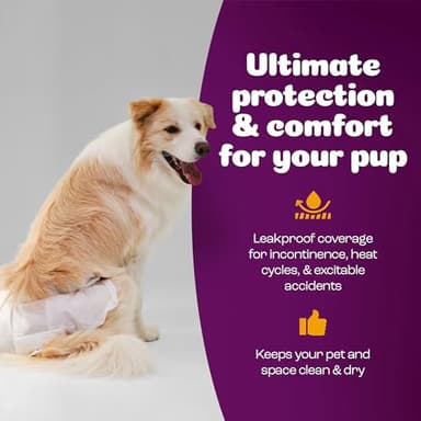 Inspire Pet Care Dog Diapers Female Dogs | Bulk Value Doggie Incontinence, Accidents, for Heat, Pee or Period and Housebreaking (X-Large (28 Count)) - Image 7