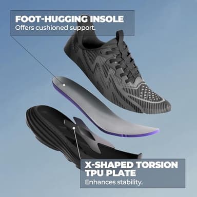 ALLSWIFIT Women's Slip On Walking Shoes Hands-Free Cushion Running Tennis SwiftPlush Non-Slip Comfortable Workout Gym Athletic Fashion Sneakers,Size 8.5,Black,AWUMRS2512 - Image 4