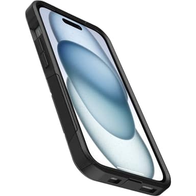 OtterBox iPhone 16e, 15, 14, & 13 Commuter Series Case - Black, Slim & Tough, Pocket-Friendly, with Port Protection - Image 2