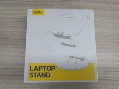 Nulaxy Telescopic 360 Rotating Laptop Stand for Desk Adjustable Height Swivel Pull Out Design Ergonomic Laptop Riser Fits All 10-17" Laptops Computer MacBook, Silver - Image 8