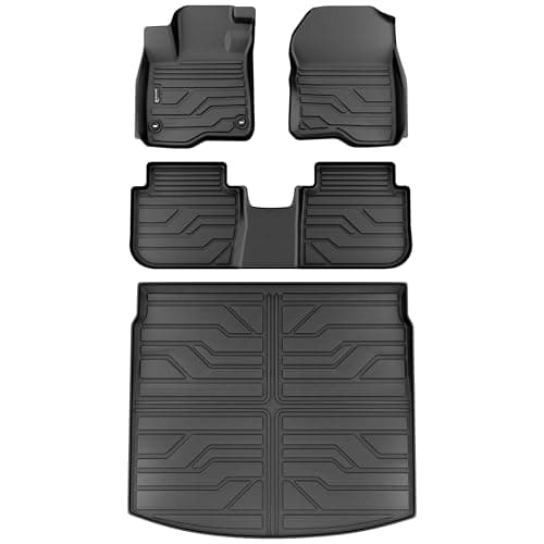 KARPAL Floor Mats for Honda CRV/CR-V 2023 2024 2025 2026 (Include Hybrid), All Weather Protection TPE Floor Liners Accessories Car Mats, Front & 2nd Row & Cargo Liner (Upper Position) - Image 1