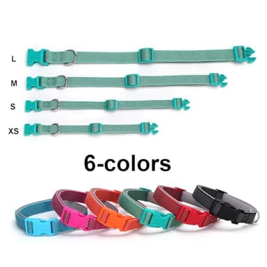Teal Reflective Dog Collars for Medium Dogs, Highly Reflect Safety Neoprene Padded Basic Durable Soft Nylon Boy Dog Collar Adjustable for Xs Small Medium Large Male Pet Dogs, Turquoise M - Image 6