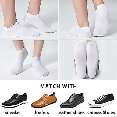 Varietyou Ankle Socks Women's and Mens - 6/10 Pairs Low Cut Tab & No Show Athletics Running Socks - Image 7