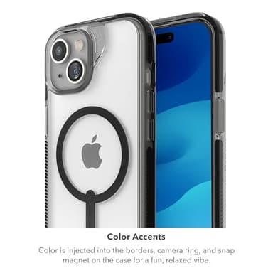 ZAGG Santa Cruz Snap iPhone 15/14/13 Case - MagSafe Phone Case, Drop Protection (13ft/4m), Durable Graphene, Anti-Yellowing, and Scratch-Resistant Phone Case, Magenta Red - Image 6