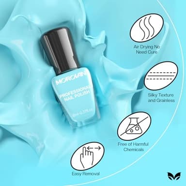 Morovan 15 Bright Color 0.27oz Air Quick Dry Nail Polish Gift Set for Women - Image 2