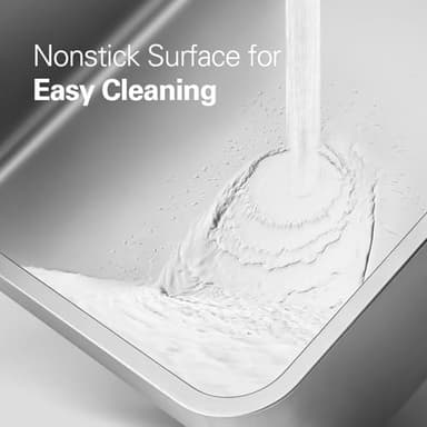 Zarler Stainless Steel Litter Box with Lid, 8” Deep Extra Large Cat Litter Boxes, XL Metal Litter Box for Big Cats with High Sided, Grey (Non-Sticky, Easy to Clean, Anti-Urine Leakage) - Image 2