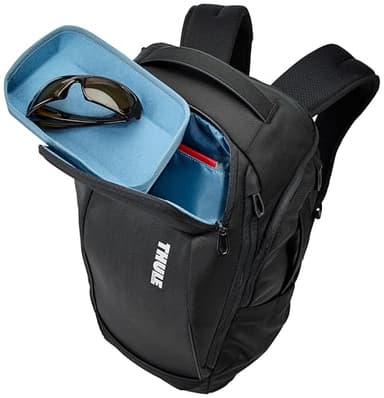 Thule Accent Laptop Backpack New - Fits MacBook - Hardshell Protective Compartment - Quick Access Front Pocket - Side Zipper Pocket - 100% Recycled Fabric - Hidden Back Pocket - Image 6