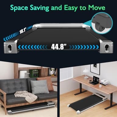 YAGUD Walking Pad, Under Desk Treadmill for Home Office, 2 in 1 Portable Walking Treadmill with Remote Control, Walking Jogging Machine in LED Display - Image 6