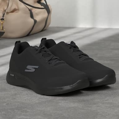 Skechers Men's Gowalk Arch Fit-Athletic Workout Walking Shoe with Air Cooled Foam Sneaker, Black, 10 - Image 2