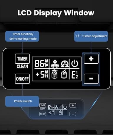 Commercial Nugget Ice Machine,Undercounter Nugget Ice Maker,Stainless Steel Built-in Freestanding Ice Maker,66Lbs/Day,Self-Cleaning & 24H Timer Ice Machine for Bar/Cafe/Business - Image 5