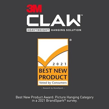 3M CLAW(TM) 65 lb. Drywall Picture Hanger With Spot Markers, Heavyweight Hanging Solution for Room Decor and Office Decor, Including Mirrors or Large Art – 3 Pack - Image 9