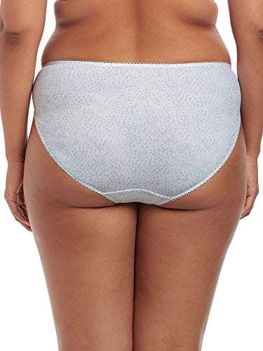 Elomi Women's Plus-Size Morgan Stretch Lace Insert Brief Underwear, White, XXXL - Image 3