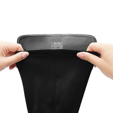 DREAM PAIRS Women's Knee High Boots, Comfortable Platform Round Toe Stretch Boots for Women,Size 10,Black,SDKB2310W - Image 3