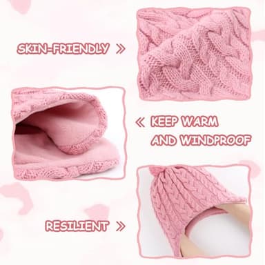 Duoyeree Boys Winter hat Toddler Beanies Girls Knitted Cap Classic Twist for Baby Kids Warm Ear Flap 2-4T 4-7T - Image 4