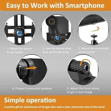 Stscope360 Monocular, 2025 Upgraded STS Scope 360, Stethoscope 360 Monocular Scope Set for Adults Long Range, High Power Monoculars for Bird Watching Camping Travelling Concert (Green 80 * 100) - Image 4