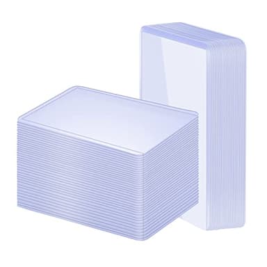 100 Pack 3"x4" Hard Plastic Card Sleeves Top Loaders for Cards, Baseball Card Protectors Hard Plastic, for Baseball Card, Game Cards, Trading Card, and So on - Image 1