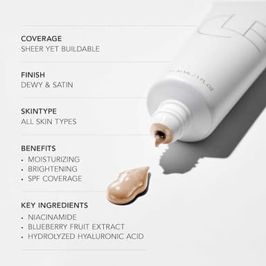 CLE Cosmetics CCC Cream (Warm Medium Light 203 / SPF 50) - Color Correcting With Sunscreen - Lightweight, Hydrating Foundation - BB & CC Hybrid - Light to Medium Coverage - 1 fl oz - Image 5