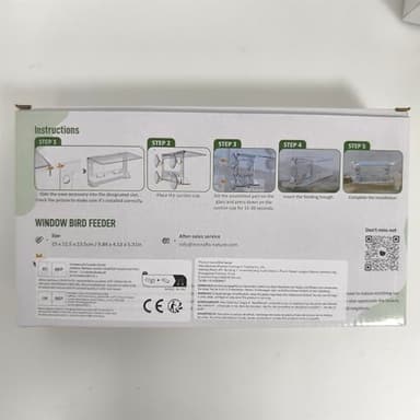 MrCrafts Nature Window Bird Feeder with Strong Suction Cups, Clear Window Bird feedersfor Viewing, Cardinal Bird Feeders for Outside, Unique Gift - Image 9