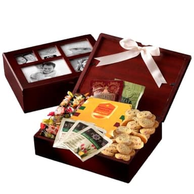 Broadway Basketeers Photo Gift Box Snack Assortment Baskets, Cookies & Sweets, Care Package Gifts for Families, Her, Him, Couples, Neighbors - Image 1