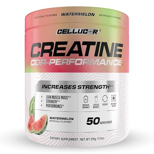 Cellucor Creatine Powder, Watermelon Flavor - Increases Strength, Lean Muscle Mass & Endurance, Micronized Creatine for Fast Absorption, 5g Creatine per Serving, 50 Servings - Image 1