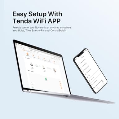 Tenda AX1500 Mesh WiFi 6 System Nova MX3 - Covers up to 3500 sq.ft - Whole Home WiFi 6 Mesh System - Gigabit Mesh Router for 80 Devices - Dual-Band Mesh Network - Replaces Wireless Router - 3-Pack - Image 8