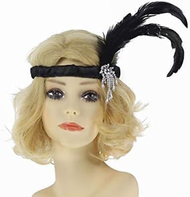 Women's 1920s Gatsby Inspired Sequin Beads Long Fringe Flapper Dress w/Accessories Set - Image 5