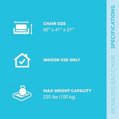 Intex 68579EP Beanless Bag Inflatable Lounge Chair: Corduroy Textured Flocking – Durable Vinyl – Folds Compactly – 220lb Weight Capacity – 45" x 45" x 28" - Image 3