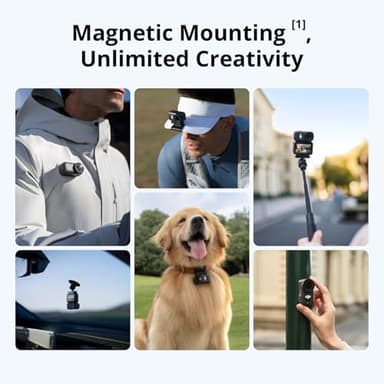 DJI Osmo Nano Standard Combo (128GB) - Small 4K/60fps Vlogging Camera with a 1/1.3″ Sensor, 143° Wide FOV Video, 200-Min Recording, Swift Content Transfer, Magnetic POV Cam 4K for Sports, Vlog - Image 3