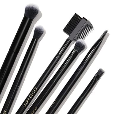 LAURA GELLER NEW YORK All-Over Eye Shadow Brush, Black Wooden Handle - Image 7