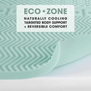 Dream Serenity EcoZone 2" Memory Foam Mattress Topper Twin XL - Image 4